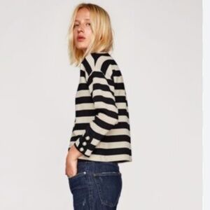 Zara striped long sleeve shirt